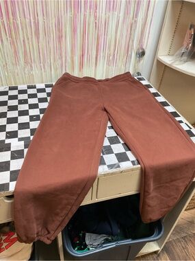 PARKE Women's Rust Brown Jogger Pants - Cozy Track Joggers
